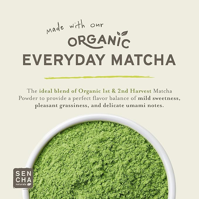 SEN CHA Naturals Citrus Ginger Green Tea + C Effervescent Drink Mix with 200% Vitamin C, Japanese Matcha Powder, Acerola Cherry, Coconut Water Powder, Orange Peel, Turmeric & Ginger (Pack of 10)