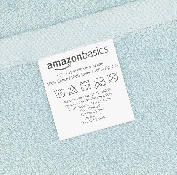 Amazon basics face towels for