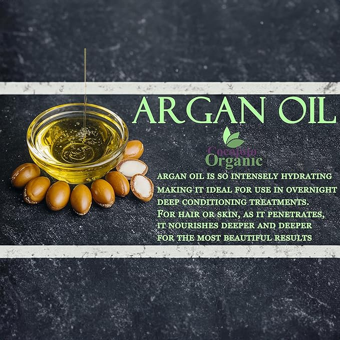 Dr Joe Lab Argan Nut Oil 32 oz Pure Natural Moroccan Argon Nut Unrefined Cold Pressed Extra Virgin - for Hair Skin Body Nail and Beard - Moisturizing, Soothing, Hydrating, & Nourishing Marrakesh Oil