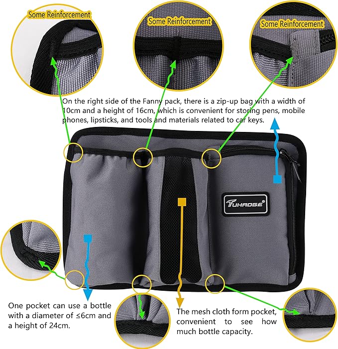 Massage Oil Holster Massage Bottle Bag Lotion Holster Massage Therapist Massage Oil Holster Massage Lotion …(3kd9D-Gray)