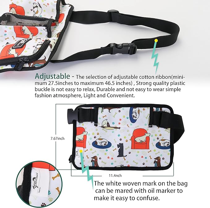 Massage Bottle Bag Massage Oil Bag Massage Therapist Holster Massage Lotion Holster Massage Oil Holster (YR-3KD-XiaoGou