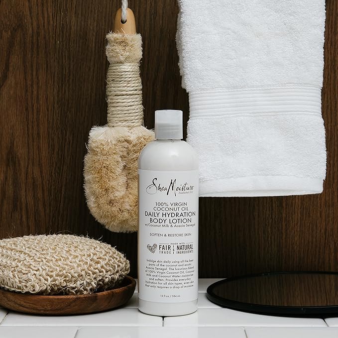 100% Virgin Coconut Oil Daily Hydration Body Lotion by Shea Moisture for Unisex - 13 oz Body Lotion