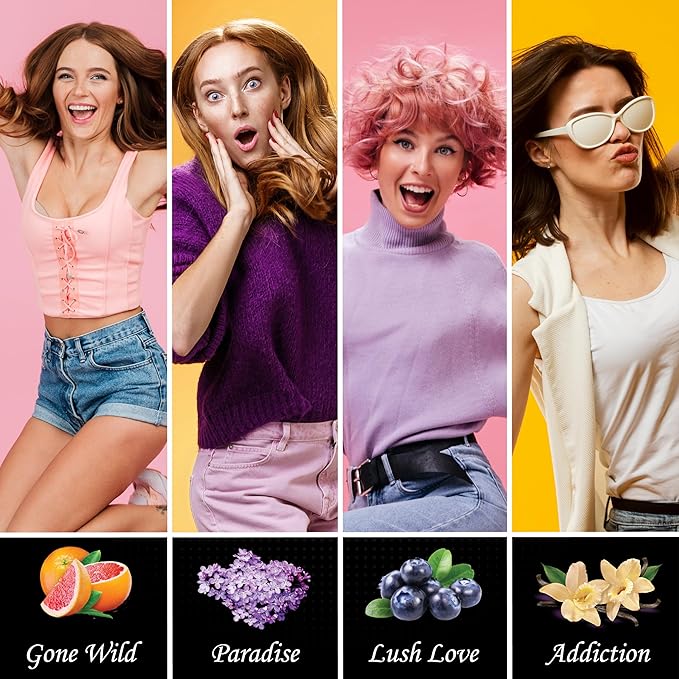 XOXO - 8 Piece Flavoured Body Massage Oils Set - Natural Pleasant Aroma for Men & Women - Quality Assurance, Nourishing & Moisturizing - 240ML/8.11 FL Oz - by Dude’s Love