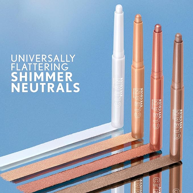 Covergirl Clean Eye Color, French Violet, Eyeshadow Sticks, Ultra Creamy Formula, Lightweight, Buildable Formula, Lasts All Day, Smudge-Proof, 0.05oz