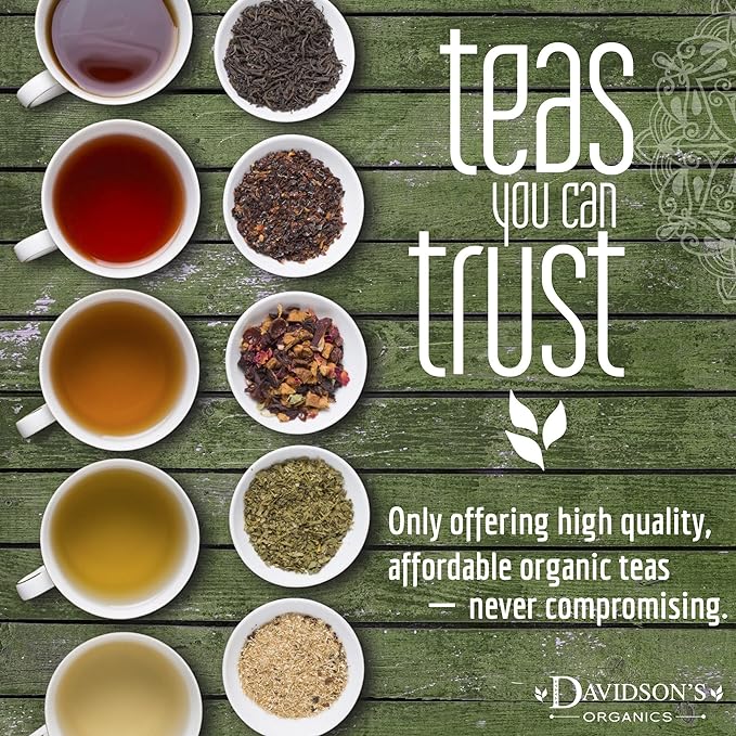 Davidson's Organics, Tulsi Rooibos Chai, Loose Leaf Tea, 16-Ounce Bag