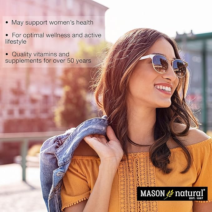 MASON NATURAL 800 Mcg Tablets, Dietary Supplement, Support and Strengthens Healthy Hair and Nails Biotin, 60 Count, Pack of 3