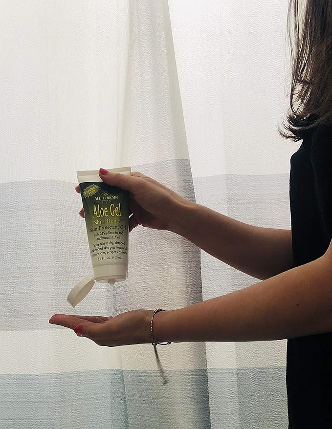 All Terrain Natural Aloe Gel Skin Relief, Skin Protectant, 5oz, With Moisturizing Aloe & Allantoin