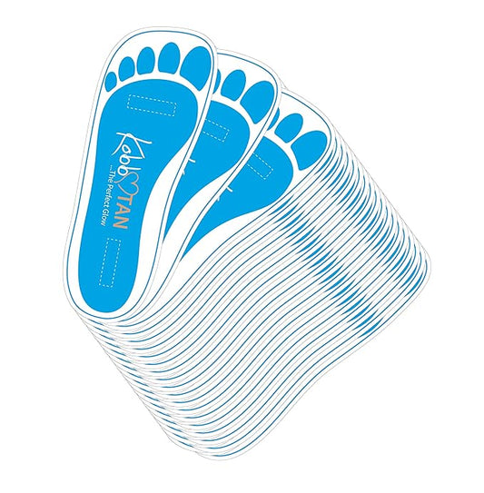 60 Pairs(120feets) Spray Tan Feet Pads For Sunless Spray Tanning in Blue