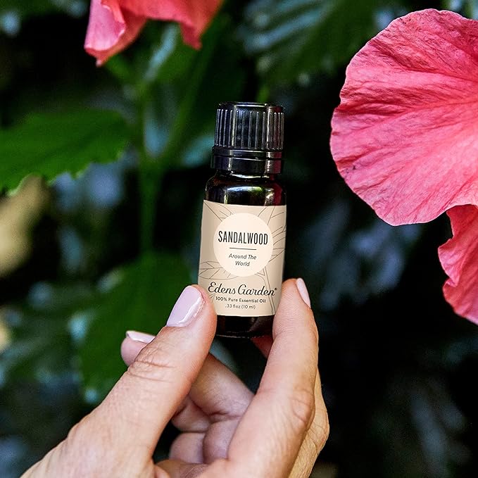 Edens Garden Sandalwood Around The World Essential Oil- 100% Pure Premium Grade, Undiluted, Natural, Therapeutic, Aromatherapy, The Best for Diffuser, Skin, Face, Hair 30 ml (1 fl oz)