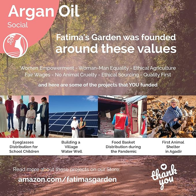 Fatima's Garden Face Serum - With Argan & Prickly Pear, Anti-Aging, 50ml