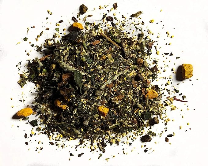 FIRE TEAS - 14 DAY TEA CLEANSE - Organic Turmeric (Curcumin), Ginger, White Peony Tea, Cardamom, Cinnamon, Hibiscus & Saffron - 20 Times More Anti Oxidants - Manufactured in the USA