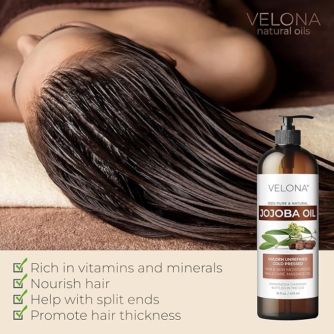 Jojoba Oil - 64 oz | 100% Pure and Natural | Golden, Unrefined, Cold Pressed, Hexane Free | Moisturizing Face, Hair, Body, Skin Care, Stretch Marks, Cuticles