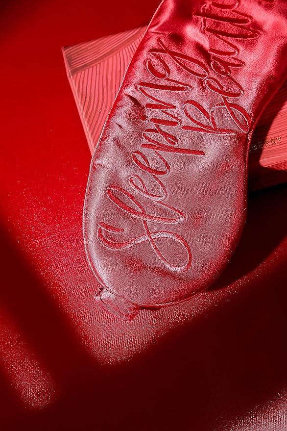 ESNA HOME Luxury Silk Sleep Mask Gift Set | 22-Momme Mulberry Silk Eye Mask | Ultra Comfort | Perfect Present for Her | Luxury Christmas for Women（Sleeping Beauty）